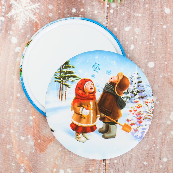 Зеркало в конверте «Детские забавы», 7 х 7,8 см