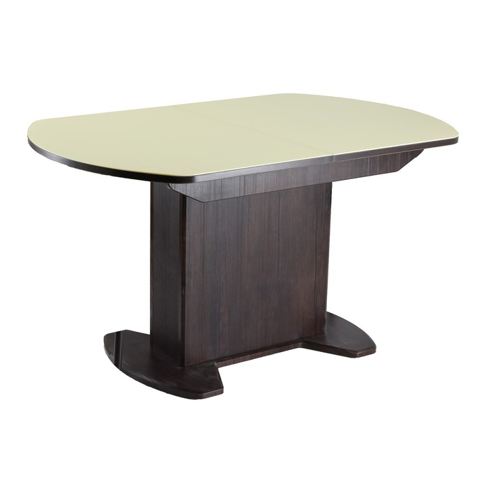 Стол раздвижной ПГ-2 с тумбой, 1200(1520)х800х760, Венге/Песок