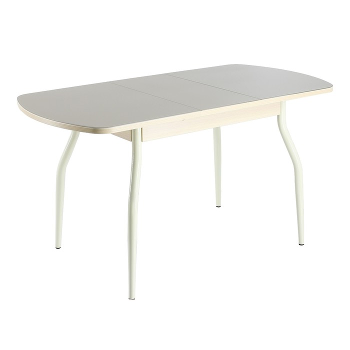 Стол раздвижной ПГ-1 (СТ-1), 1100(1420)х700х760, Дуб/Капучино/Крашеные фигурные