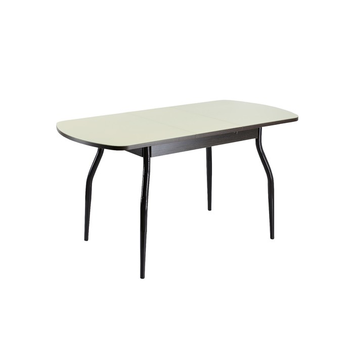 Стол раздвижной ПГ-1 (СТ-1), 1100(1420)х700х760, Венге/Песок/Крашеные фигурные