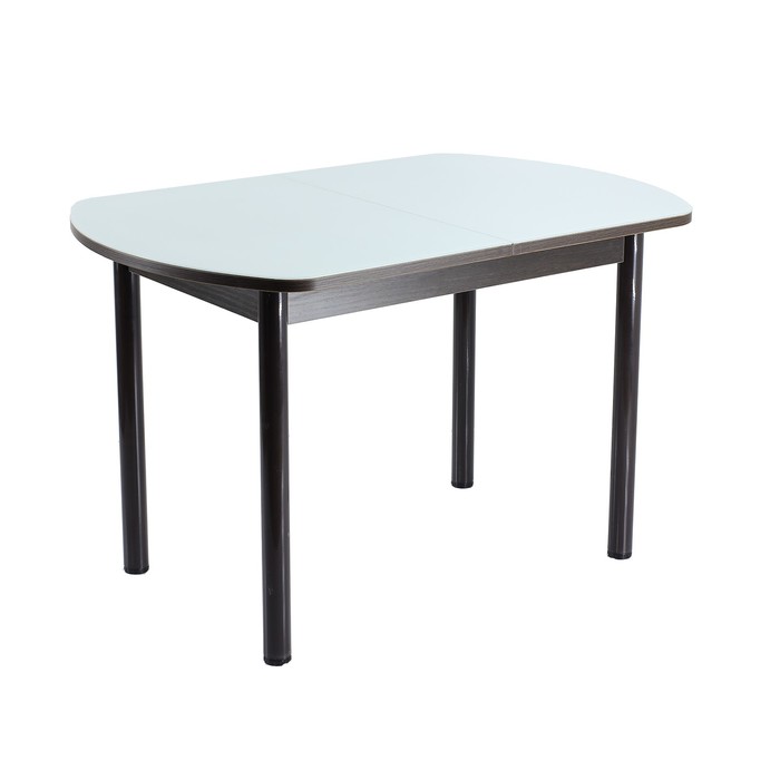 Стол раздвижной ПГ-1 (СТ-1), 1100(1420)х700х760, Венге/Белый/Крашеные прямые