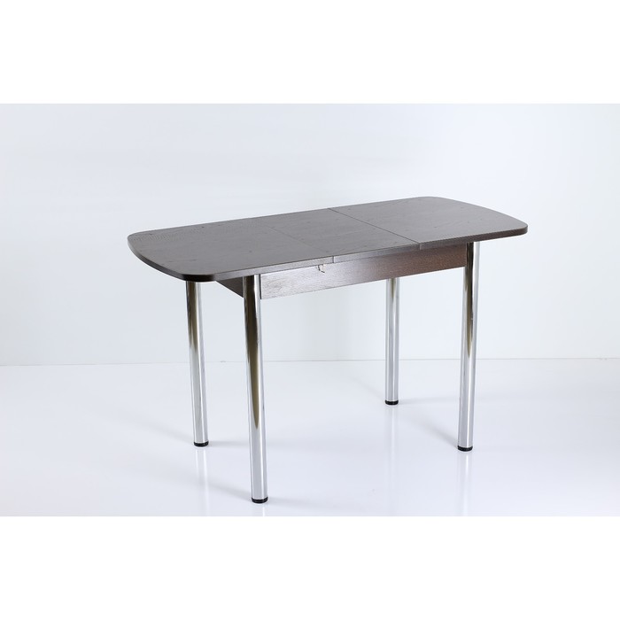 Стол раздвижной ПГ-мини ДСП, 960(1260)х600х760, Венге/Хром прямые