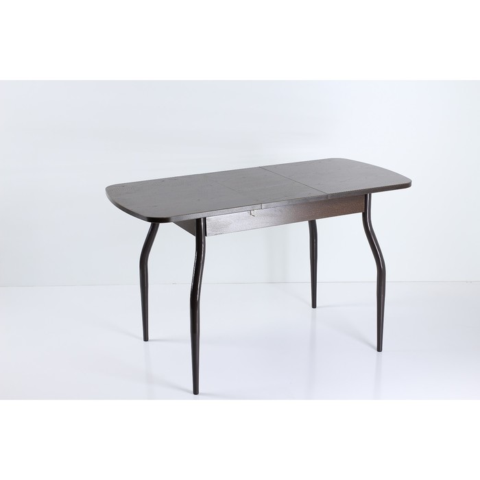 Стол раздвижной ПГ-мини ДСП, 960(1260)х600х760, Венге/Крашеные фигурные