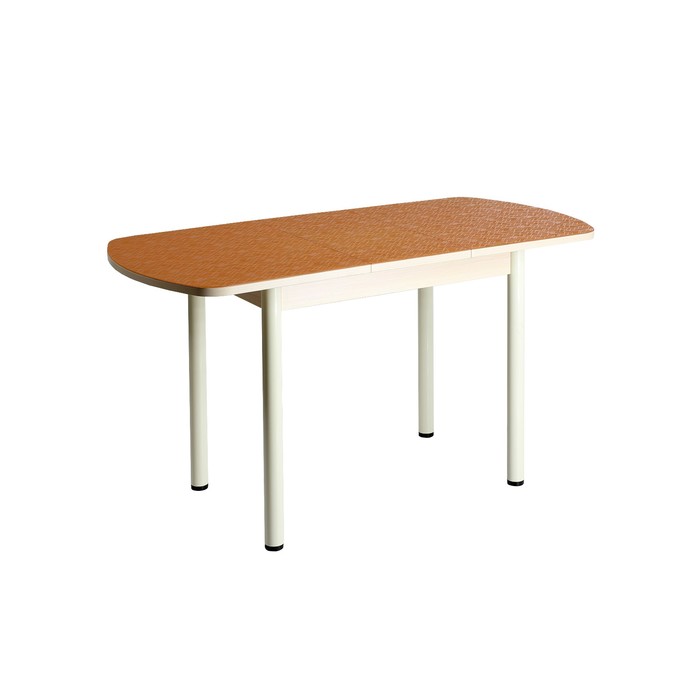 Стол раздвижной Созвездие ПГ-1 (СТ-1), 1100(1420)х700х760, Дуб/Оранжевый/Крашеные прямые