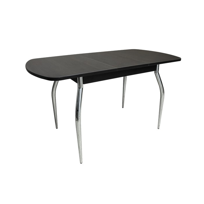 Стол раздвижной ПГ-7 ДСП, 1400(1800)х900х760, Венге/Хром фигурные