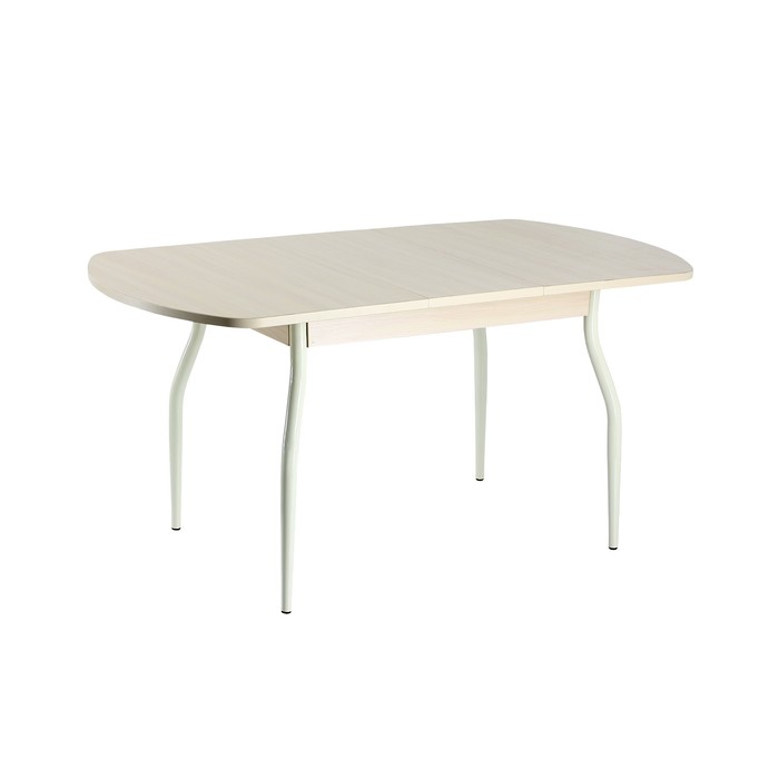 Стол раздвижной ПГ-2 ДСП, 1200(1520)х800х760, Дуб/Крашеные фигурные