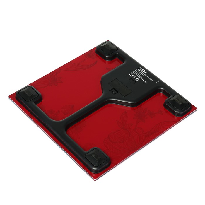 Весы напольные Sinbo SBS 4429, электронные, до 180 кг, красные