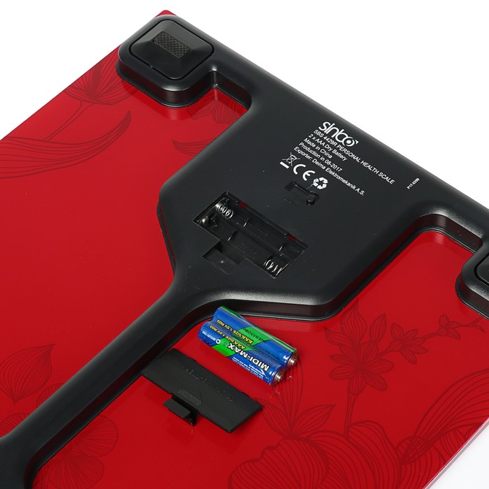 Весы напольные Sinbo SBS 4429, электронные, до 180 кг, красные