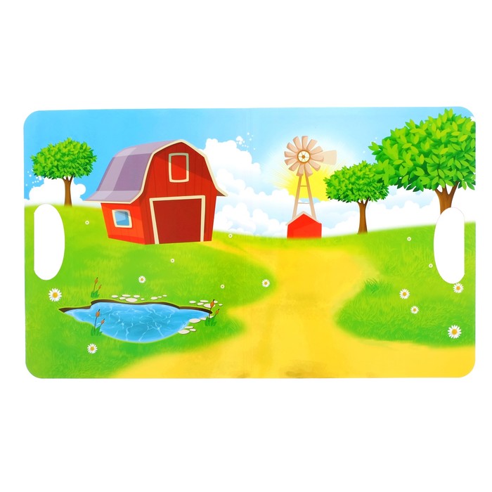 Магнитный набор в сумочке с куклой «Лиза на ферме»