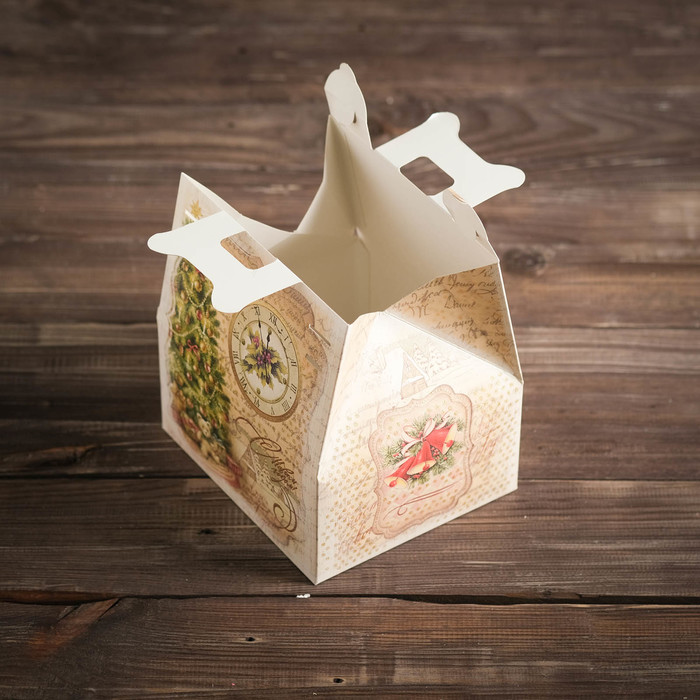 Коробка картонная "Домик, серия декупаж", 16 х 14 х 15,3 см