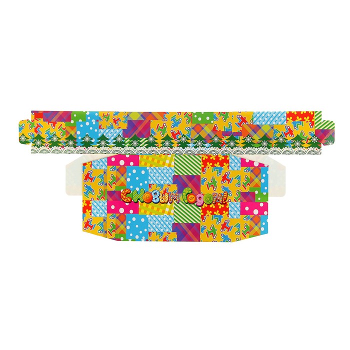 Коробка картонная "Конфета со снеговиками", 13 х 10 х 4,8 см