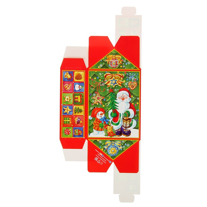 Коробка картонная "Конфета Дедушка Мороз", 13 х 10 х 4,8 см