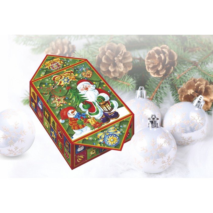 Коробка картонная "Конфета Дедушка Мороз", 13 х 10 х 4,8 см