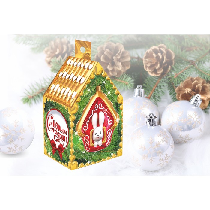 Коробка картонная "Домик стеклянный", 9 х 7 х 15 см