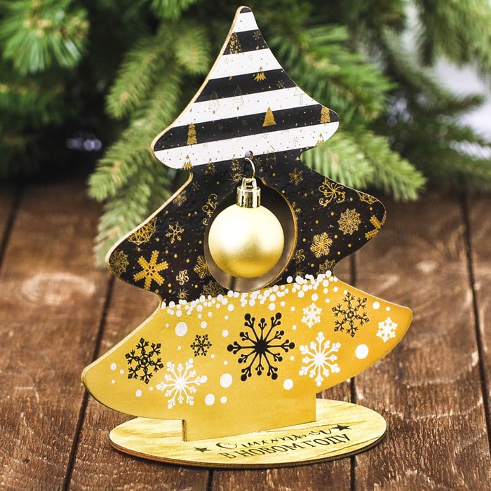 Новогодний декор ёлочка "Золотого года!"