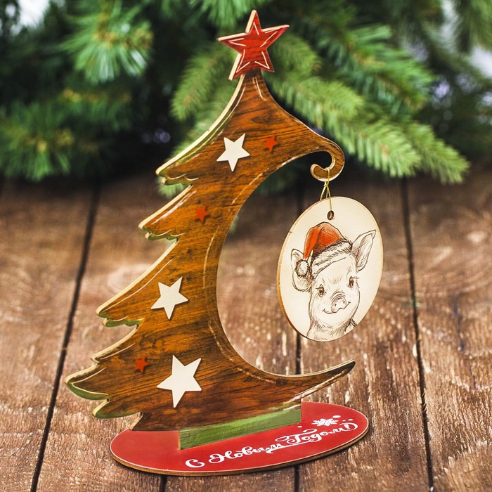 Новогодний декор ёлочка "Уютного года"