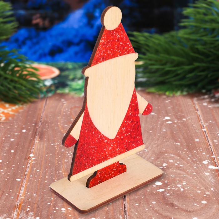 Декор из дерева "Дед Мороз"
