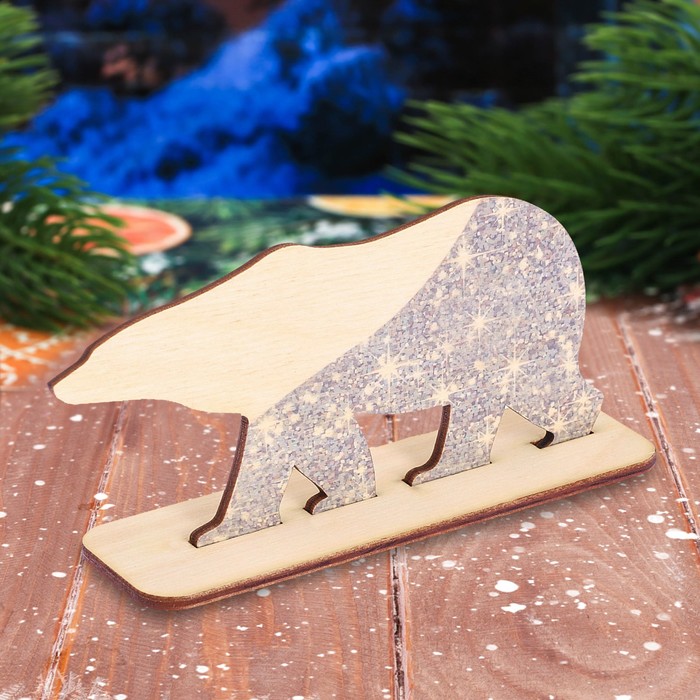 Декор из дерева "Мишка"