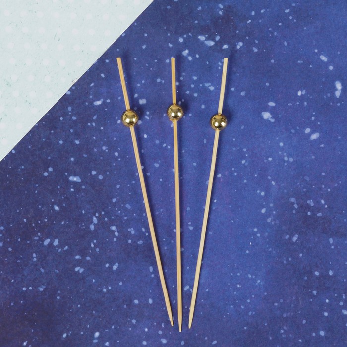 Шпажка для канапе "Бусинка" бамбук (набор 24 шт.)