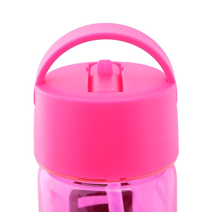 Бутылка для воды 700 мл, летняя, с поильником, микс 7*27