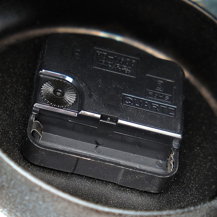 Часы настольные Лофт Мельница, белые, под старину d=10 19*19*36 см