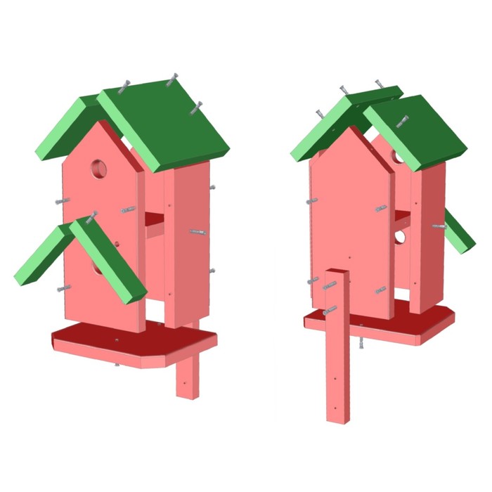 Синичник, 31 х 11,8 х 19 см