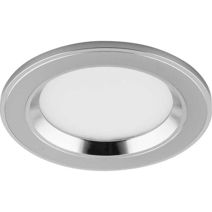 Встраиваемый светодиодный светильник AL610, 7W, 560 Lm, 4000К, хром, d=80мм