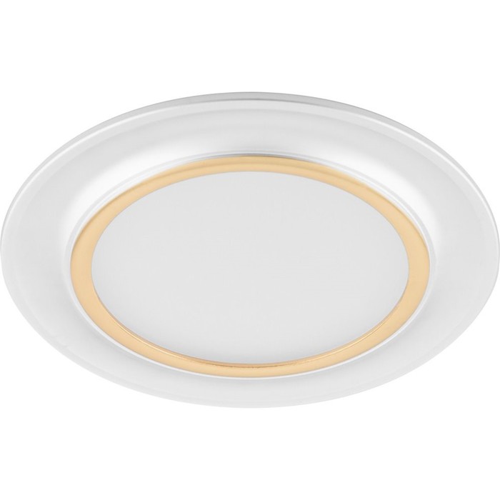 Встраиваемый светодиодный светильник AL613, 7W, 560 Lm, 4000К, серебро, d=80мм