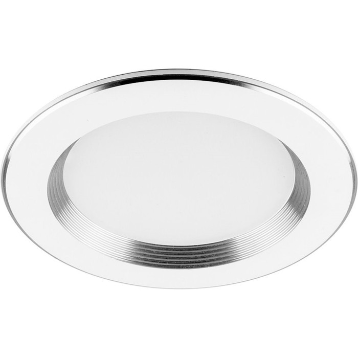 Встраиваемый светодиодный светильник AL615, 7W, 560 Lm, 4000К, цвет белый, d=85мм