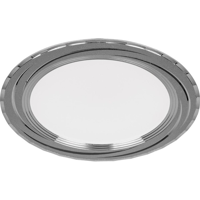 Встраиваемый светодиодный светильник AL777, 7W, 525 Lm , 4000К, цвет серебро, d=68мм