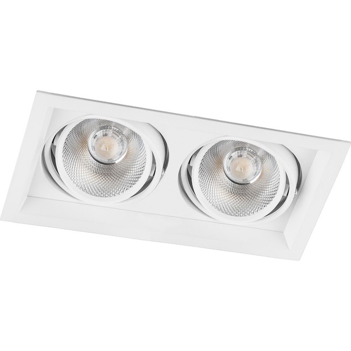 Встраиваемый светодиодный светильник AL202, 2x20W, 3600 Lm, 4000К, цвет белый