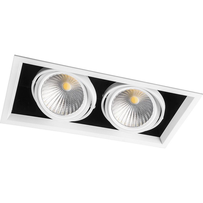 Встраиваемый светодиодный светильник AL212, 2x30W, 5400 Lm, 4000К, цвет белый