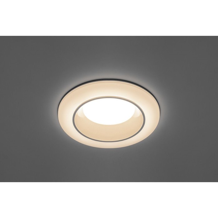 Встраиваемый светодиодный светильник AL605, 12W, 960 Lm, 3000К, цвет белый, d=105мм