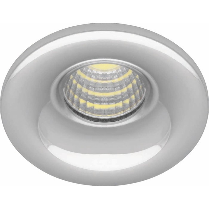 Встраиваемый светодиодный светильник LN003, 3W, 210 Lm, 4000К, цвет хром, d=40мм