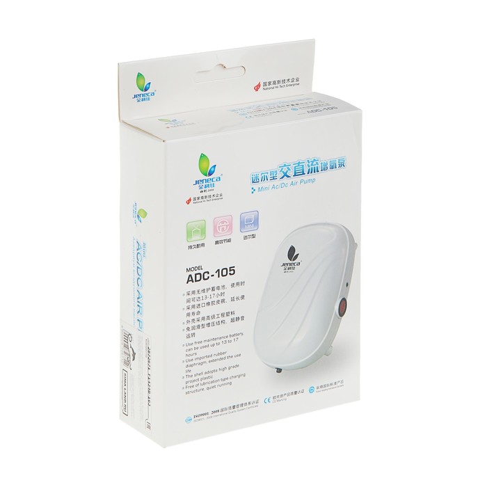 Компрессор внешний Jeneca АDC-105, 0,4 л/мин, работа от сети и от батареек