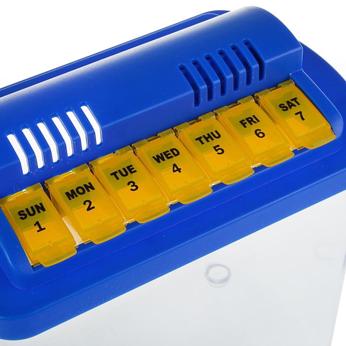 Аквариум настольный с 2 цветами подсветки и отсеками для ежедневного кормления
