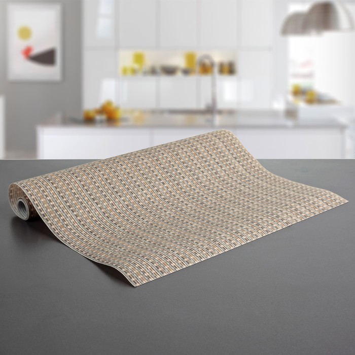 Коврик противоскользящий "Плетение сетка" 45х100 см