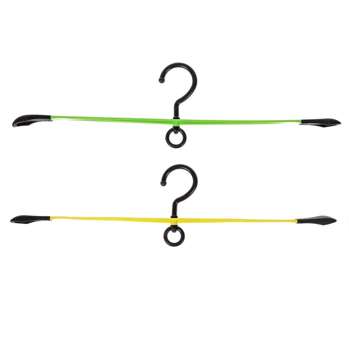 Вешалка-плечики с антискользящими кончиками 48х12,5 см, цвет МИКС