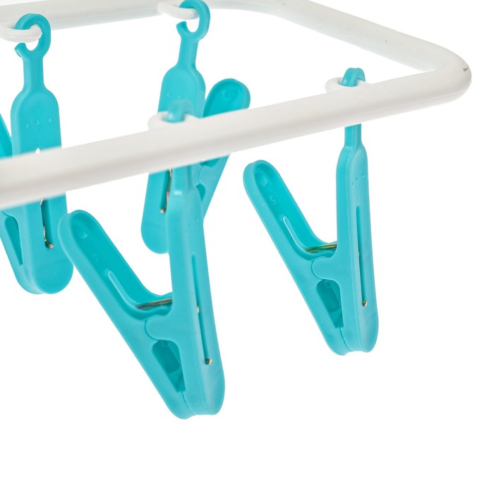 Сушилка для белья подвесная складная 10 прищепок 38х11 см