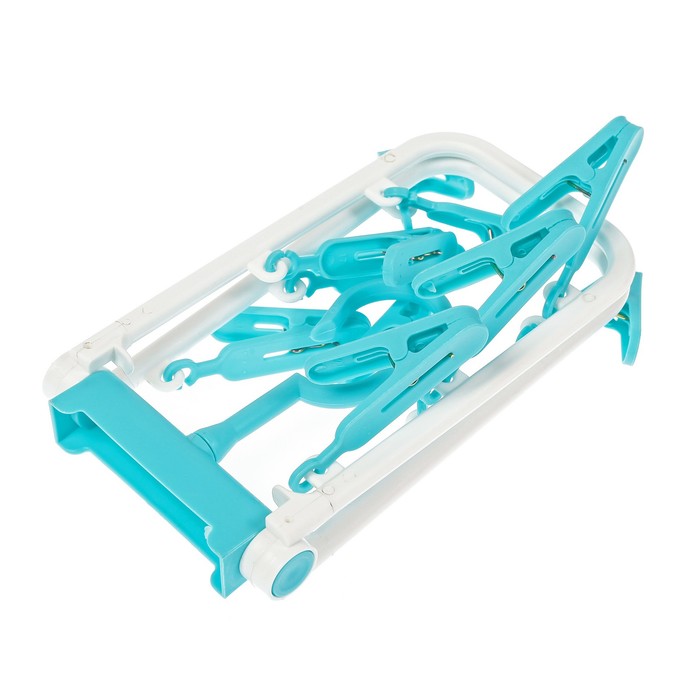 Сушилка для белья подвесная складная 10 прищепок 38х11 см