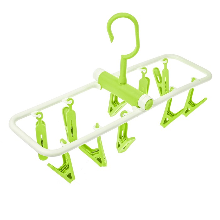 Сушилка для белья подвесная складная 10 прищепок 38х11 см