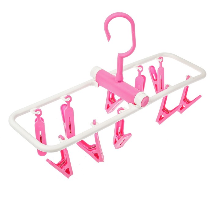 Сушилка для белья подвесная складная 10 прищепок 38х11 см