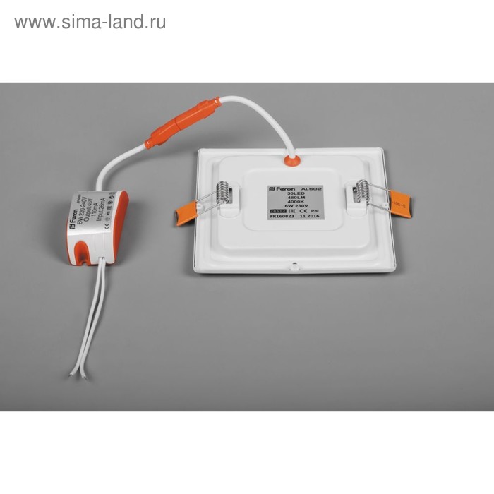 

Встраиваемый светодиодный светильник AL502, 12 Вт, 4000K, 960лм, цвет белый