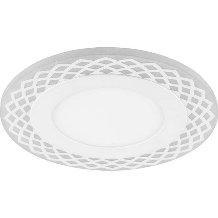 Встраиваемый светодиодный светильник AL2880, 9W, 720 Lm, 4000К, белый, d=118мм