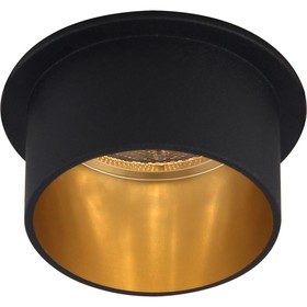 

Встраиваемый светильник DL6005, MR16, 50W, цвет черный, золото, d=70мм