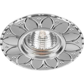 

Встраиваемый светильник GS-M389S, MR16, 50W, цвет серебро, d=60мм