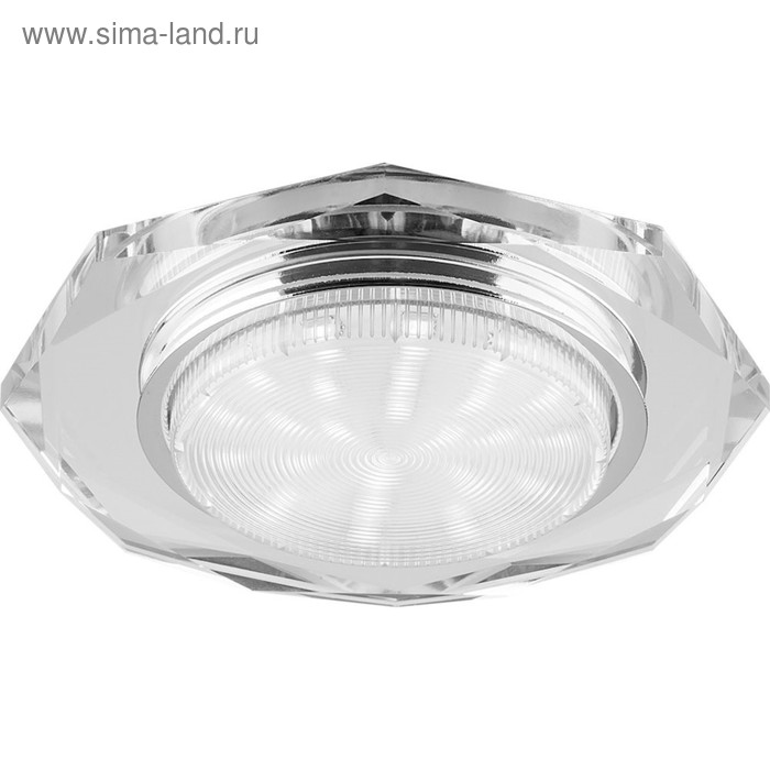 

Встраиваемый светильник 4020-2, 11W, GX53, цвет прозрачный, d=90мм