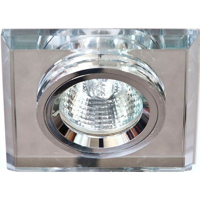 Встраиваемый светильник 8170-2, MR16, 50W, цвет серебро, d=60мм
