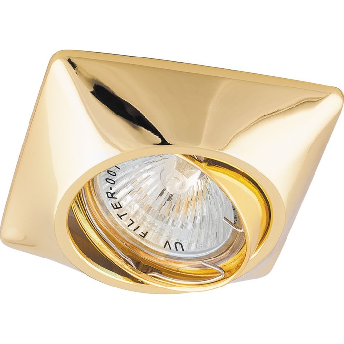 Встраиваемый светильник DL6046, MR16, 50W, цвет золото, d=75мм