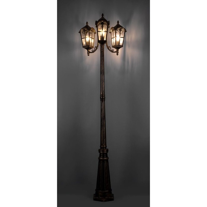 Светильник PL5110, 3x100W, E27, цвет золото